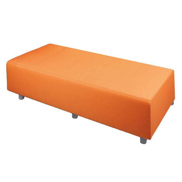 3-Sitzer Hocker ALEX, SH 43 cm, Stoff B1 6 Farben 